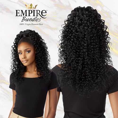 Sensationnel Empire Bundle weave hair - Water Deep virgin human hair - Empire Bundles 10A Water Deep (12 inch, NATURAL/BLACK) - Image 3