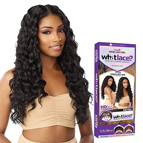 Sensationnel Cloud 9 DAVINA 13x6 Lace Synthetic Wig Balayage Hazelnut Preplucked Hairline