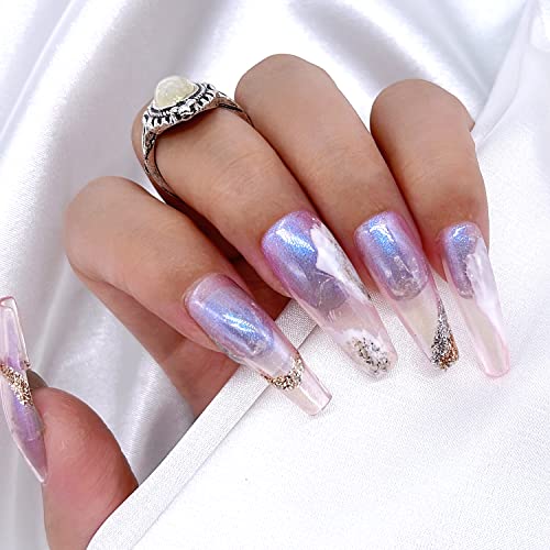 Senvenski Ice Jelly Crystal Gel Polish Set 6 Translucent Colors with Glitter - Image 5