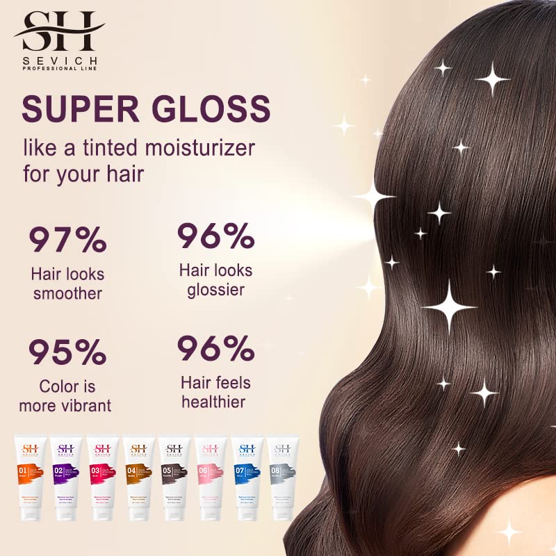 SEVICH Hair Color Depositing Mask - Semi Permanent Hair Color Dye&Hair Color Refresh 3.5flOz, 06 Pink - Image 2