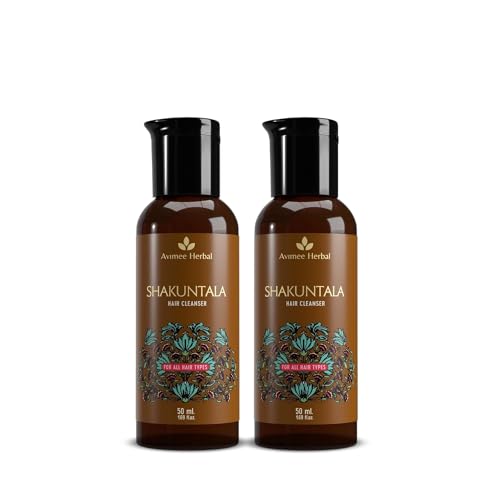 Shakuntala Hair Cleanser Anti Dandruff Shampoo 50ml (Pack of 2) | For Silky, Shiny & Smooth Hair With Aloe Vera, Apple Cider, Rice & Keratin Protein