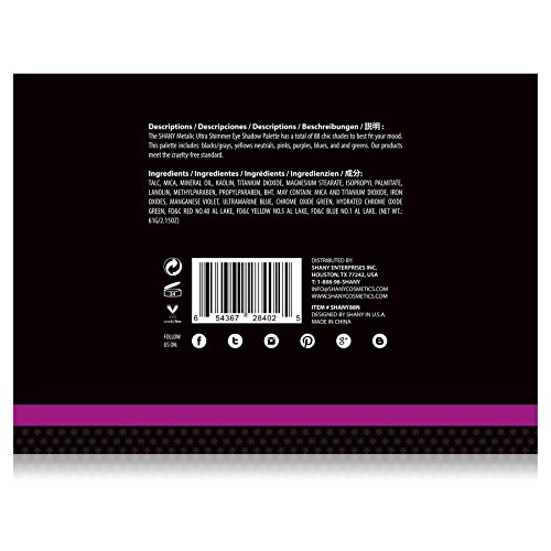 SHANY Eye shadow Palette, Ultra Shimmer, Studio Colors for Smoky Eyes (Pack of 3) - Image 4