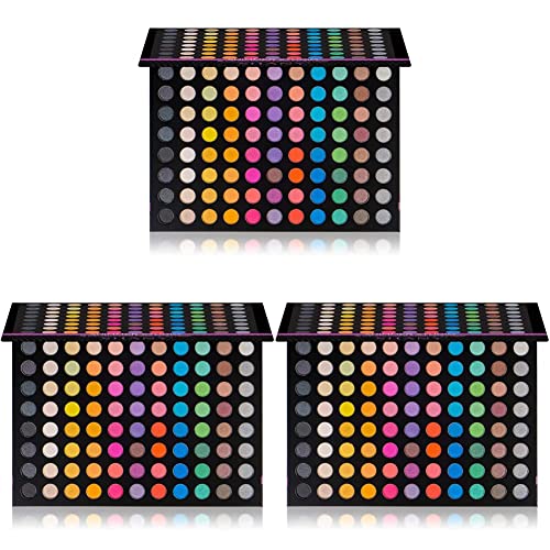 SHANY Eye shadow Palette, Ultra Shimmer, Studio Colors for Smoky Eyes (Pack of 3)
