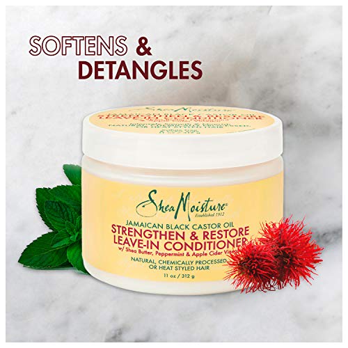 SheaMoisture Jamaican Black Castor Oil Leave-In Conditioner for Damaged Hair 11 oz 2 Pack - Image 4