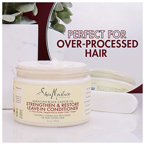 SheaMoisture Jamaican Black Castor Oil Leave-In Conditioner for Damaged Hair 11 oz 2 Pack - Image 11