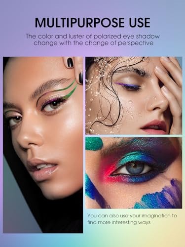 Shimmer Liquid Eyeliner Pencil,Pink Purple Chameleon Colored Satin Eye Liner,Metallic Multi-Reflective Finish Eyeliners Waterproof Smudge-proof Longwearing Ultra-Fine Tip Eyeliner Pen (06) - Image 7
