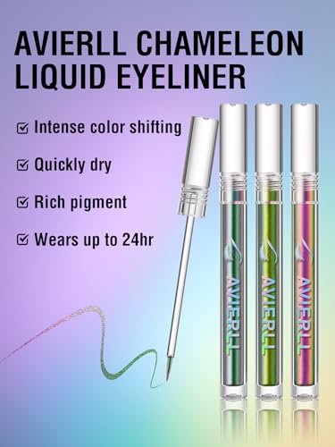 Shimmer Liquid Eyeliner Pencil,Pink Purple Chameleon Colored Satin Eye Liner,Metallic Multi-Reflective Finish Eyeliners Waterproof Smudge-proof Longwearing Ultra-Fine Tip Eyeliner Pen (06) - Image 4