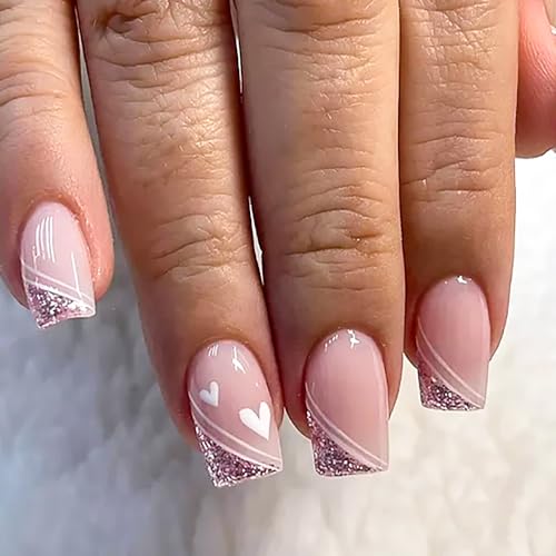 Glossy Caramel Brown Almond Ombre Press On Nails Kit, 24 Piece Acrylic Design - Image 5