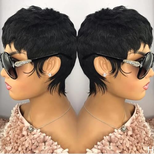 Short Human Hair Wigs for Black Women Pixie Cut Wig Human Hair Glueless Wigs for Women - Image 2