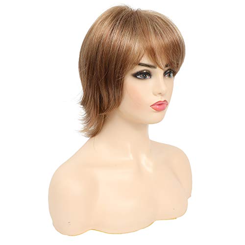 Short pixie cut wigs for white women Strawberry Blonde Synthetic short Wigs Glueless Layered Wigs for Women - Image 6