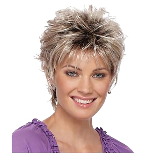Short Silver Bob Wig with Bangs for Women - High Temp Fiber