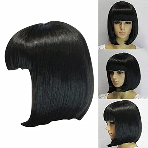 Short Red Straight Bob Wig for Women, Frontal Cosplay & Everyday Wear - Image 4