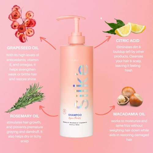 Silk'e Repair Therapy Shampoo 23.6 oz , clarifying and hydrating daily shampoo with Citric Acid, naturally stimulates healthy hair growth — without any parabens or sulfates! - Image 2