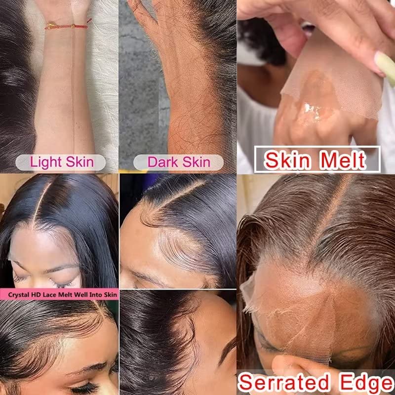 Silky Curly Human Hair Wig Pre Plucked With Baby Hair 13x4 Curly Lace Frontal Wig HD Crystal Lace Bleached Knots 150% Burgundy 99J Color Loose Deep Wave Ombre Color Remy Human Hair Wigs - Image 4
