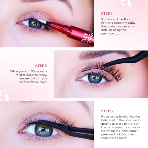 Silly George Lash Kit for Beautiful Lashes, Strong Hold, Easy Application, 1 Kit - Image 4