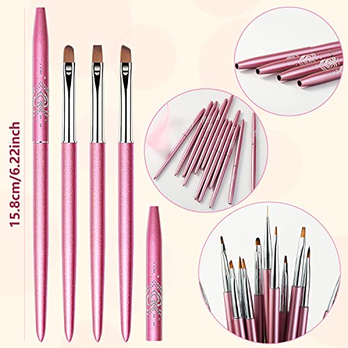 SILPECWEE 3pcs Nail Clean Up Brush Nail Brushes for Cleaning Nail Polish Mistake Acrylic Brush Cleaner Cuticles Acetone Nail Pen Nail Art Brushes French Manicure Brush Nail Art Tools - Image 6