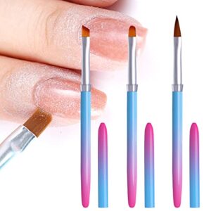 SILPECWEE 3 Piece Nail Polish Remover & Cuticle Cleaning Brush Set