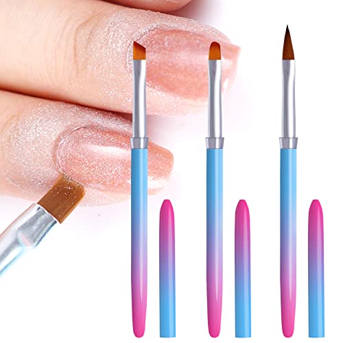 SILPECWEE 3 Piece Nail Polish Remover & Cuticle Cleaning Brush Set