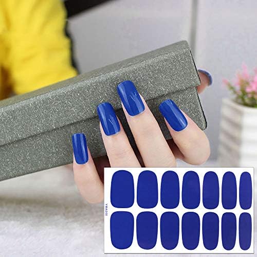 SILPECWEE 8 Sheets Nail Wraps for Women Stick on Nail Polish Strips Solid Color Self Adhesive Nail Polish Stickers Gel Nail Strips Manicure Stickers for Nail Art with 1pc Nail File - Image 5