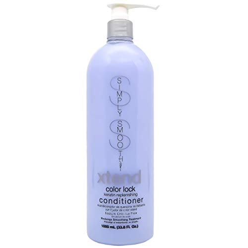 SIMPLY SMOOTH Xtend Keratin Replenishing Color Lock Conditioner Slows Color Fade & Prolongs Hair Color Service Gently Clean & Protect Your Hair Color Sodium Chloride Free 33.8 Fl Oz