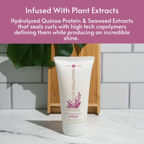 SmartSOLUTIONS Curl Nourishing Kreme 5 oz Humidity Resistant Curl Defender Nutrient Replenisher - Image 6