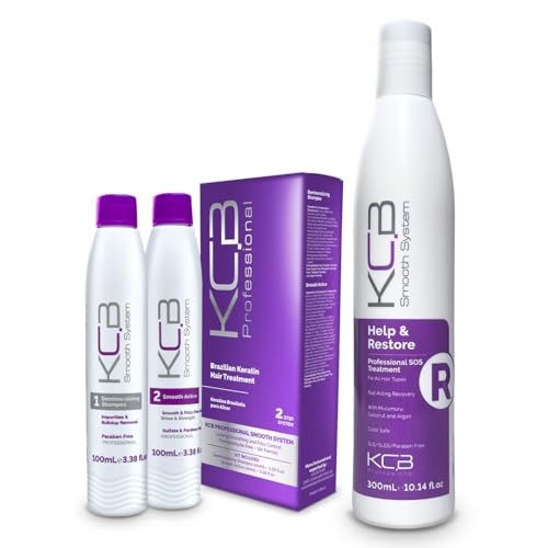 Smooth System Brazilian Keratin Hair Treatment at Home plus Keratin Repair Treatment
