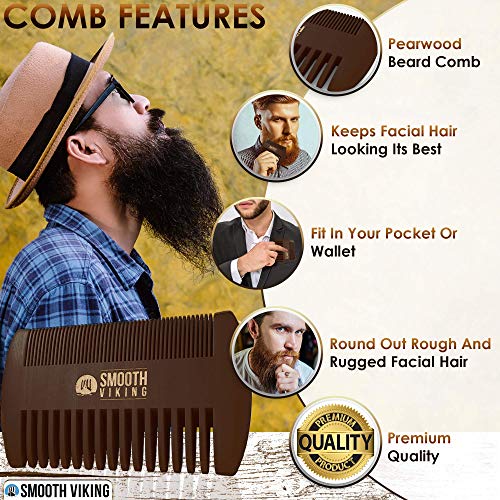 Smooth Viking Hydrating Fiber Cream for Styling and Boar Bristle Beard & Mustache Brush - Image 8