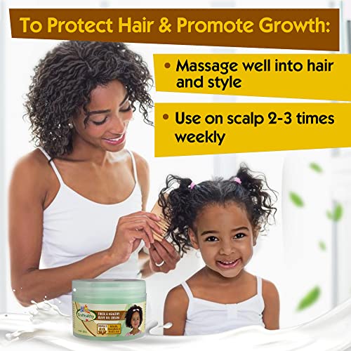 Sofn Free Olive Oil Hair Growth and Repair Cream 8.8 oz Container - Image 4