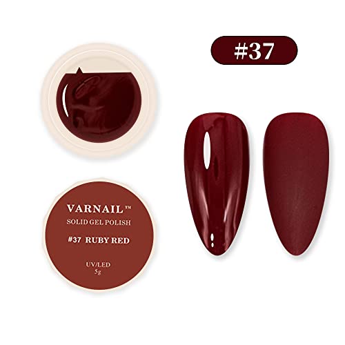 Solid Gel Nail Polish for Nails Art Kit, 10 Colors Nude Cream Pudding Gel Polish Set, DIY Nail Art Design Manicure Gel Polish for Home and Professional DIY Nail Art Salon (Classic) - Image 6