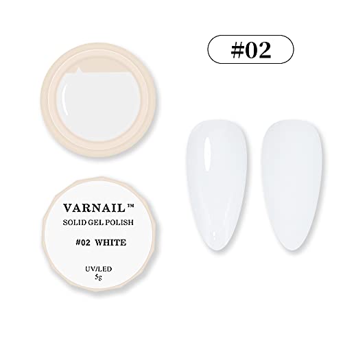 Solid Gel Nail Polish for Nails Art Kit, 10 Colors Nude Cream Pudding Gel Polish Set, DIY Nail Art Design Manicure Gel Polish for Home and Professional DIY Nail Art Salon (Classic) - Image 3