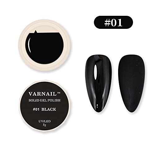 Solid Gel Nail Polish for Nails Art Kit, 10 Colors Nude Cream Pudding Gel Polish Set, DIY Nail Art Design Manicure Gel Polish for Home and Professional DIY Nail Art Salon (Classic) - Image 2