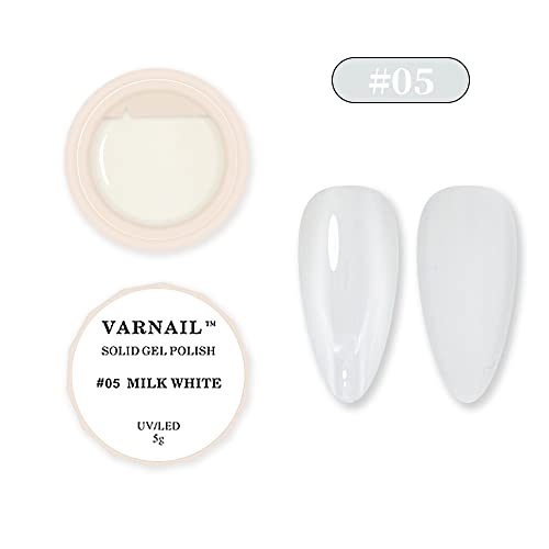 Solid Gel Nail Polish for Nails Art Kit, 10 Colors Nude Cream Pudding Gel Polish Set, DIY Nail Art Design Manicure Gel Polish for Home and Professional DIY Nail Art Salon (Classic) - Image 4