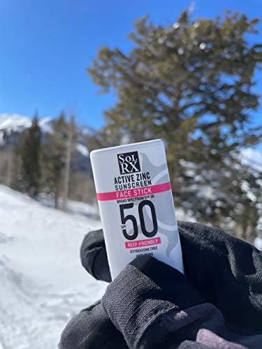 SolRX MINERAL SPF 50 Sunscreen Stick for Face - Zinc Oxide Sunsceen Stick, Clear, Non-Greasy - Image 4