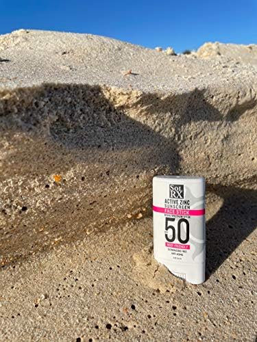 SolRX MINERAL SPF 50 Sunscreen Stick for Face - Zinc Oxide Sunsceen Stick, Clear, Non-Greasy - Image 2