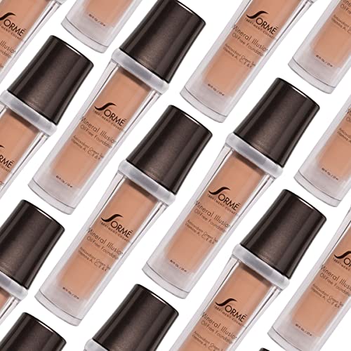 Sorme Mineral Illusion Foundation in Golden Light (25ml) | Oil-Free Liquid Foundation | With Shea Butter, Green Tea, and Vitamins A, C, and E | Hydrating Mineral Makeup Foundation for Face and Body - Image 8