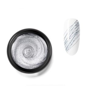 Spider Gel, 6 Colors Gel Nail Polish, Gel Liner Nail Art Polish, Nail Art Wire Drawing Gel for Line, Nail Art Soak off UV LED Gel Nail Art, Nail Design, DIY at Home (sliver)