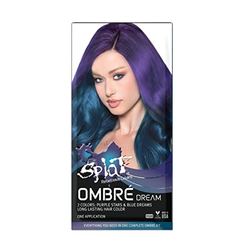 Splat Ombre Dream | Original Complete Kit | Purple & Blue Hair Color | Vegan & Cruelty Free