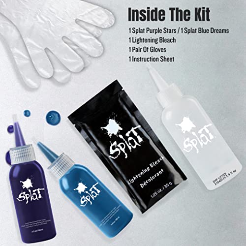 Splat Ombre Dream | Original Complete Kit | Purple & Blue Hair Color | Vegan & Cruelty Free - Image 2