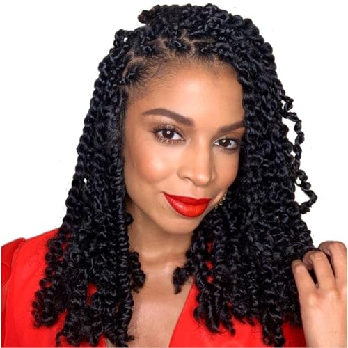 Spring Twist Crochet Hair 8 Inch 6 Packs Synthetic Braiding Extensions 90 Strands - Image 2