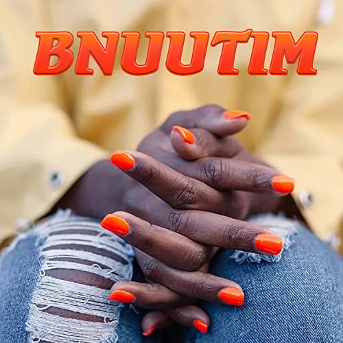 Square Press on Nails Short Fake Nails Full Cover Glue on Nails Glossy Heatwave Orange Acrylic Nails 24 Pcs 12 Size Press-On Spring Summer Fake False Gel Nails Manicure Set for Women Girls,• Savanna • - Image 7