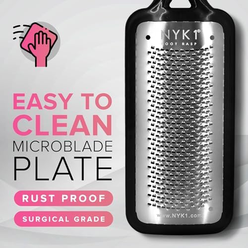 Stainless Steel Professional Pedicure Foot File - (XL Size) Pedicure Foot Spa Products, Foot Callus Remover for Smooth & Soft Feet Scrubber for Dead Skin, Wet & Dry Use, Non Electric Foot Care Kit - Image 8
