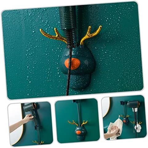 stand up hair dryer storage rack shelf abs hair dryer stand holder hands free wall bracket home blow dryer rack Hair Dryer Holder tool wall hair dryer stand Wall-mounted - Image 3
