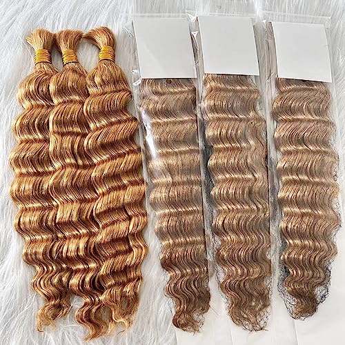 Starlet Micro Braiding Hair Human Bulk Hair Body Wave Virgin Human Braiding Hair for Micro Braids Hair No Weft Human Hair Braids Extension #27 Human hair Bulk 18 Ich 200g (Pack of 2) - Image 2