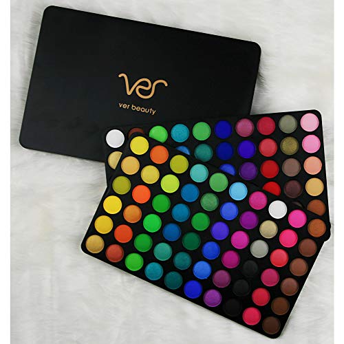 Starr 120 Colors Shimmer & Matte Professional Highly Pigmented Eyeshadow Palette Collection Makeup Cosmetics Kit Eye Set, Black