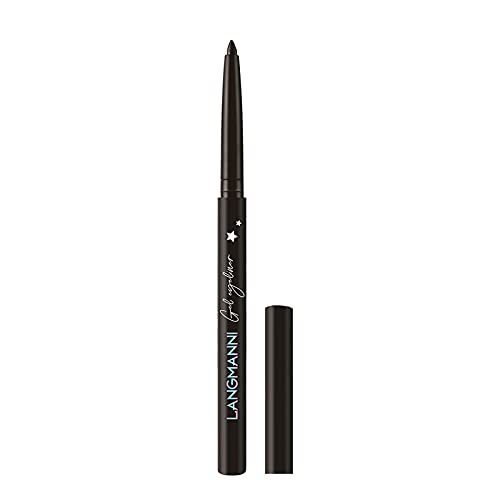 Stick on Eye Liner Long-Lasting No Smudging Effortless Automatic Rotating Eyeliner Pencil Easy to Apply Suitable for Beginners Champagne Eyeliner (Black, One Size)