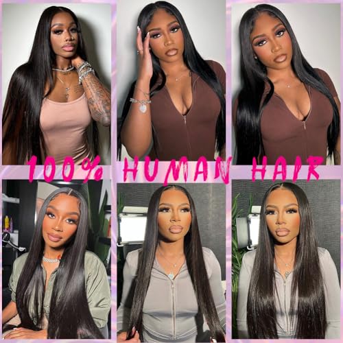 Straight Bundles Human Hair 4 Bundles 22 24 26 28 Inches Brazilian Virgin Hair 100% Unprocessed Straight Human Hair Bundles Natural Black Color Hair Extensions For Women - Image 6
