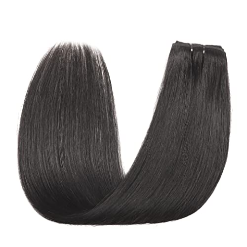 Straight Human Hair Clip in Hair Extensions 100% Unprocessed Full Head Brazilian Virgin Hair Natural Black Color,Double Wefts,8/Pcs with 18Clips,130Gram (18 Inch) - Image 6