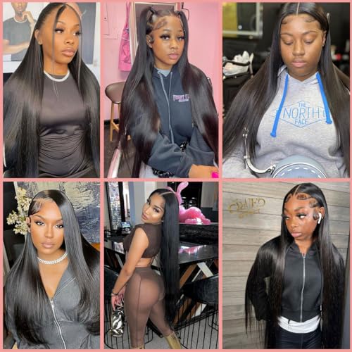 Straight Lace Front Wigs Human Hair Pre Plucked With Natural Hairline 180% Density 13x4 Lace Frontal Wigs For Black Women Human Hair (20 Inch New, 13x4 Straight Lace Front Wigs Human Hair) - Image 6