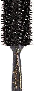 Black 9.8 Inch Round Styling Hair Brush for Textured and All Hair Types