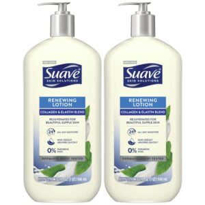 Suave Collagen Elastin Blend Body Lotion 32 Oz Pack of 2 Paraben-Free